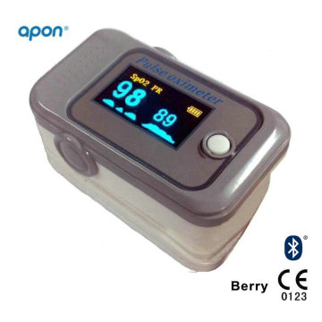 CE Approved Bluetooth 4.0 Fingertip Pulse Oximeter for iPhone and Android APP OLED for SpO2 Test Finger SpO2 Monitor Pulse Oximetry Medical Equipment